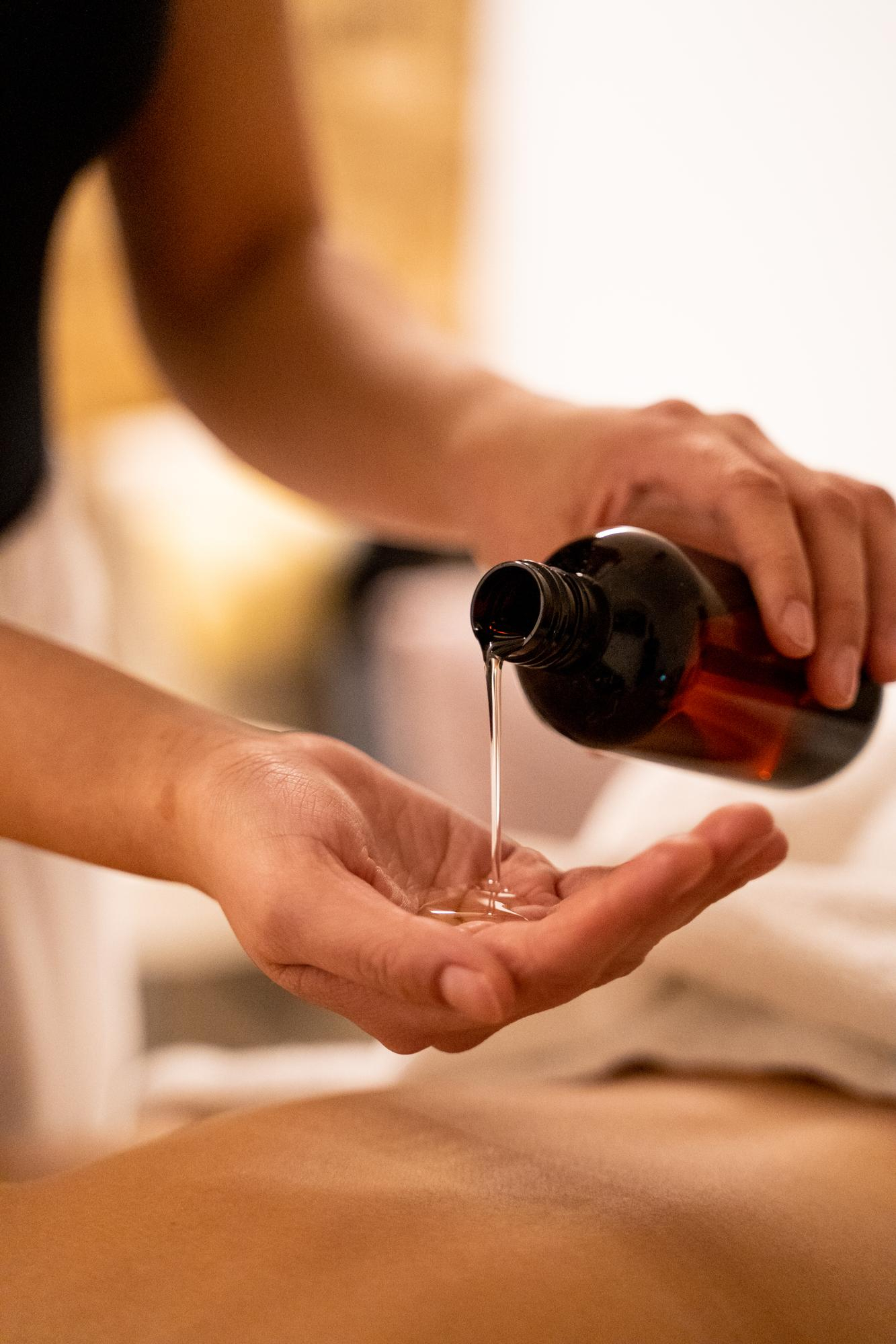 Relaxing oil massage treatment at Green Chaba Thai Massage in Apperley Bridge, Bradford